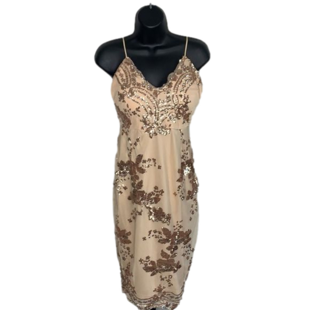 l’atiste By Amy Sequin Nude Dress